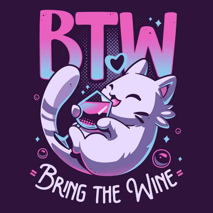 Stylish 'Bring the Wine' Crewneck Sweatshirt for All Sizes