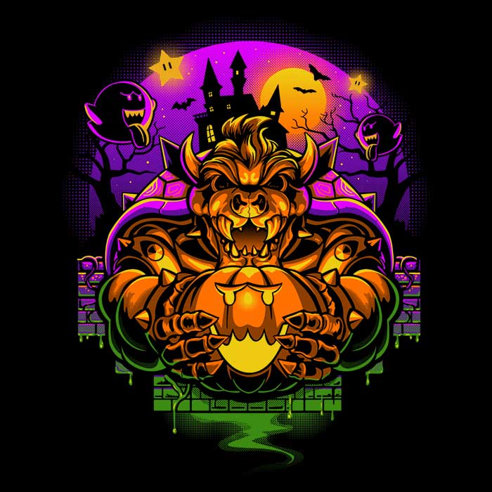 DAObiwan's Bowserween Crewneck Sweatshirt for All Sizes