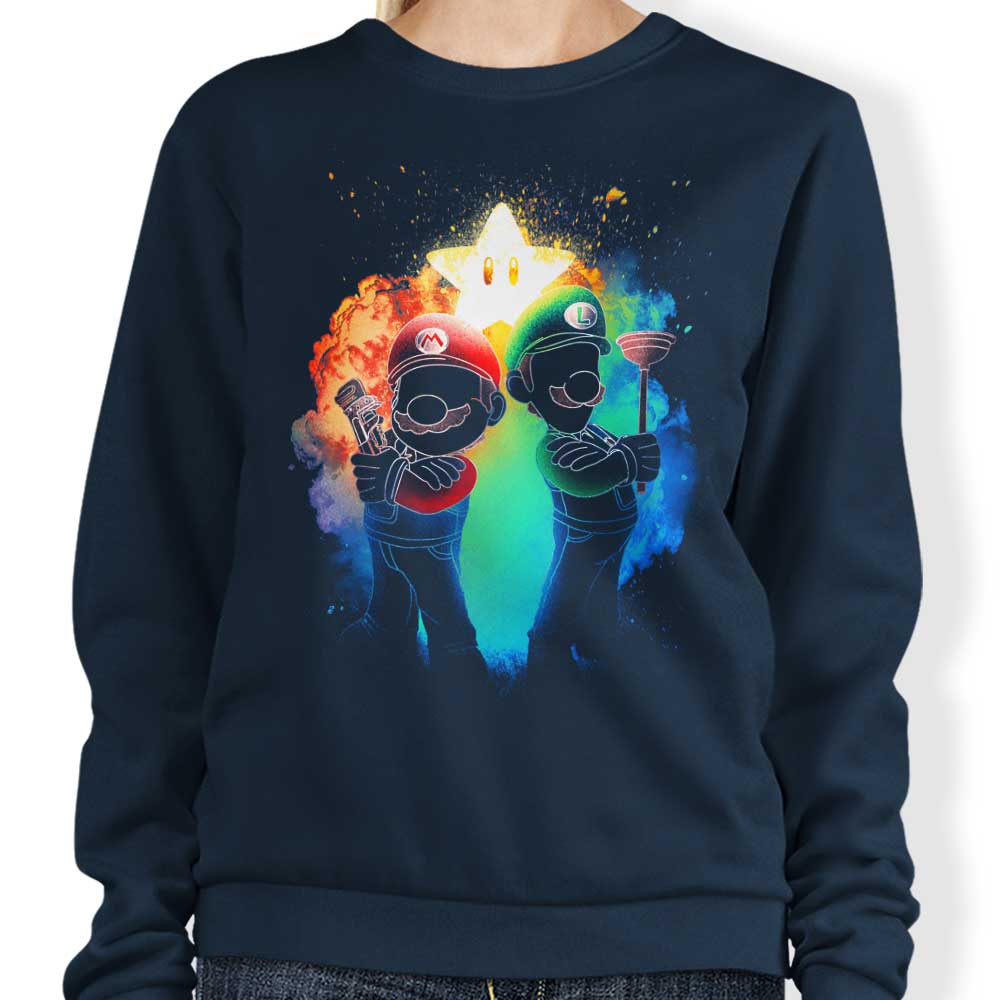 Donnie Illustrations' Soul of the Plumbers Comfortable Crewneck Sweatshirt
