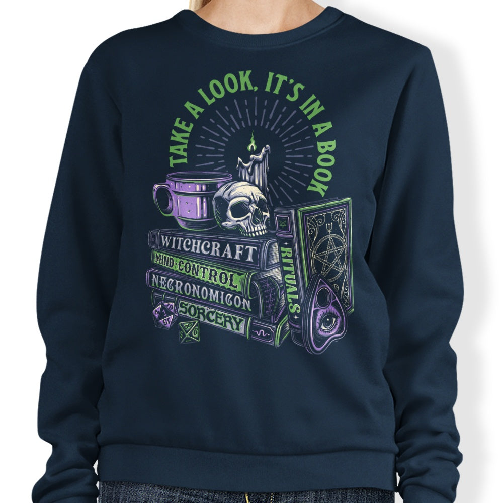 Momma Gorilla's Dark Books Crewneck Sweatshirt - Comfortable Apparel in Sizes S to 4XL