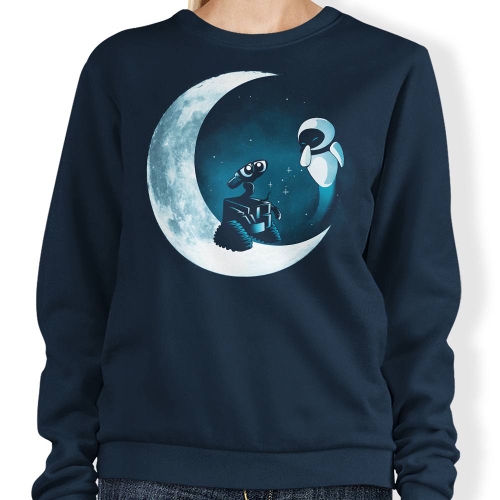 Vallina84's Comfortable Robot Love Crewneck Sweatshirt in S - 4XL