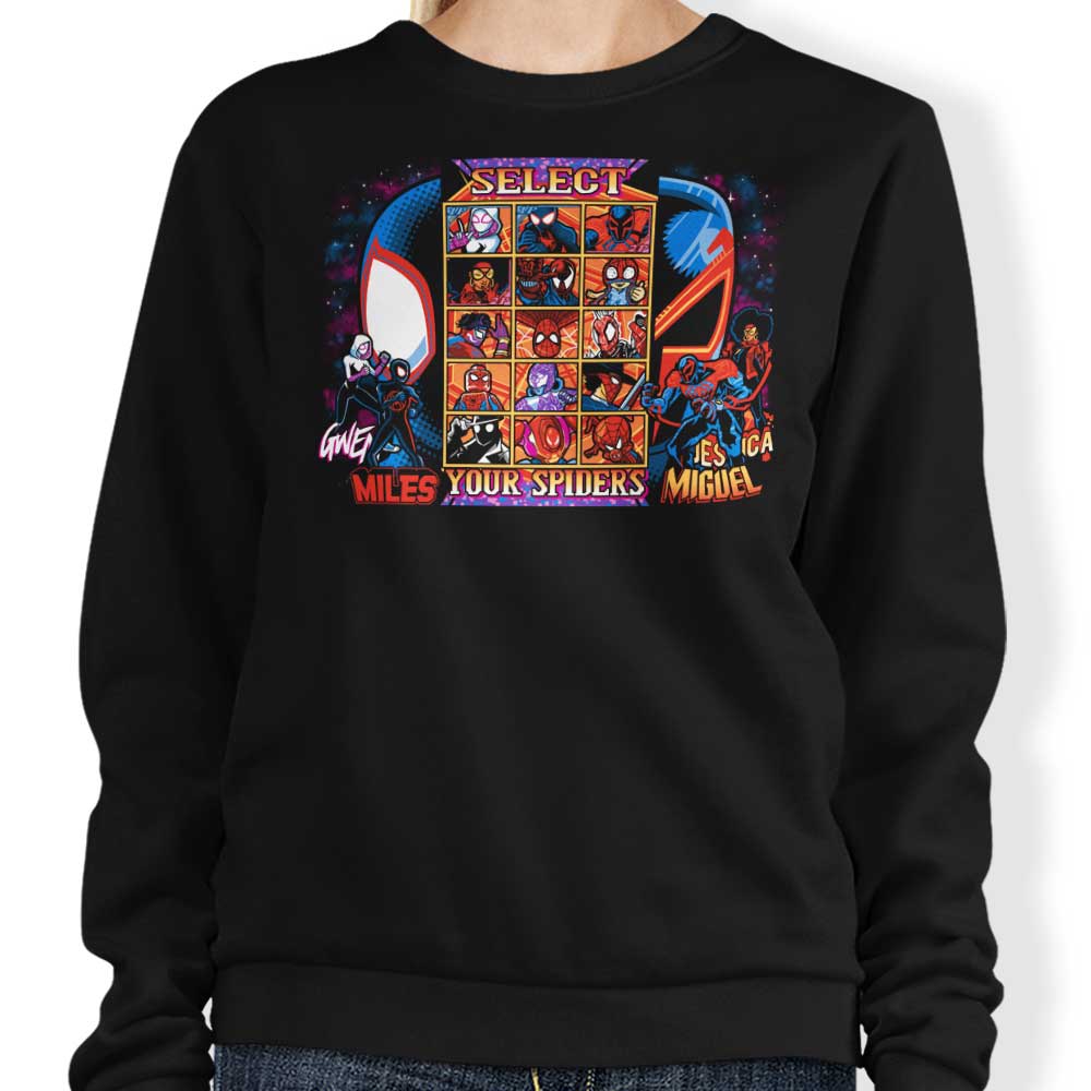 Spiders' Clash - Stylish Sweatshirt for Fashion Enthusiasts
