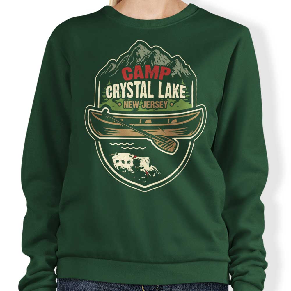 Crystal Lake, New Jersey - Cozy Crewneck Sweatshirt by CoD Designs