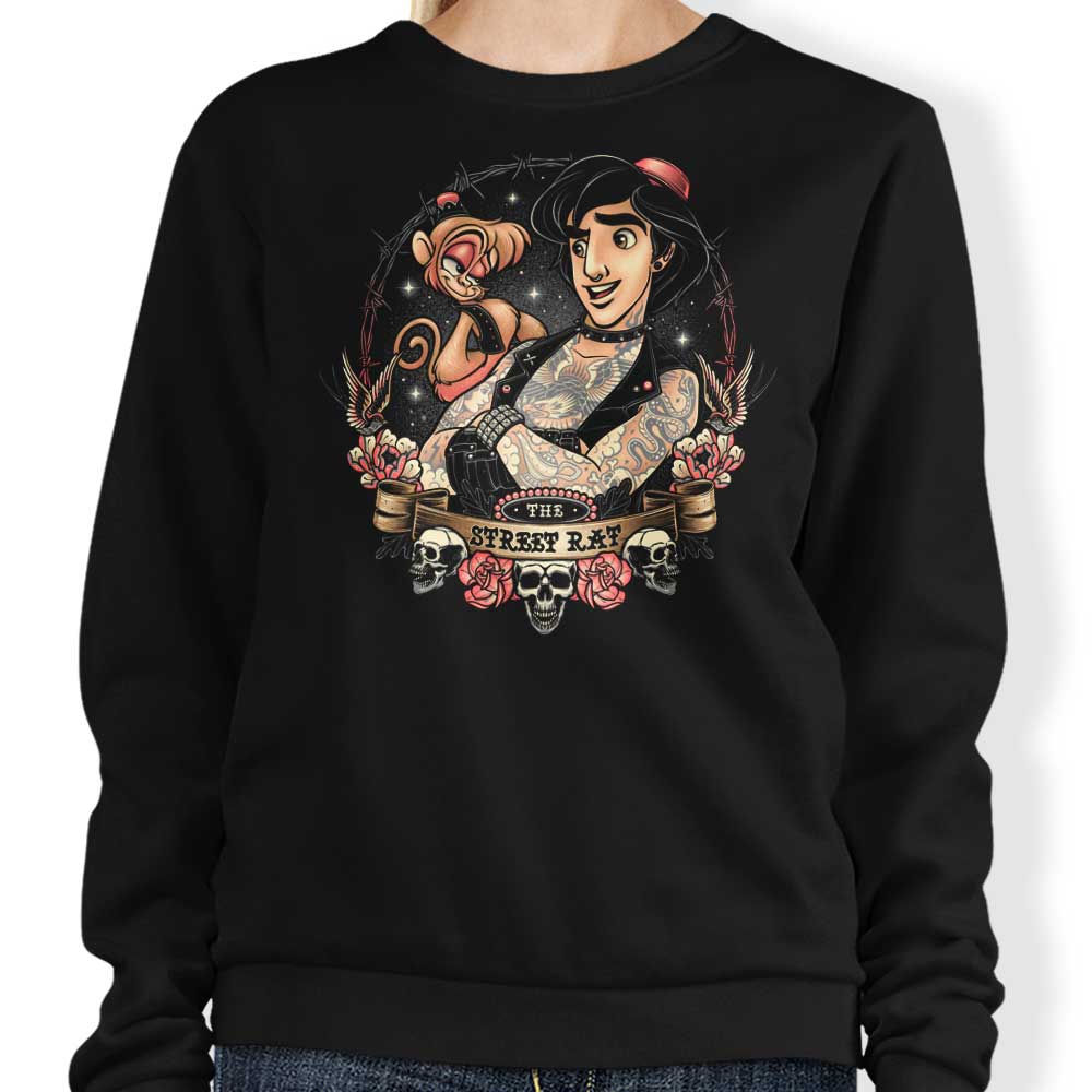 Momma Gorilla's Street Rat Crewneck Sweatshirt - Comfortable and Durable Apparel