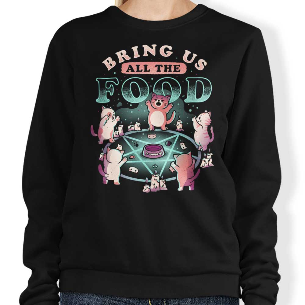 Edu.ely's 'Bring All the Food' Crewneck Sweatshirt for All Sizes