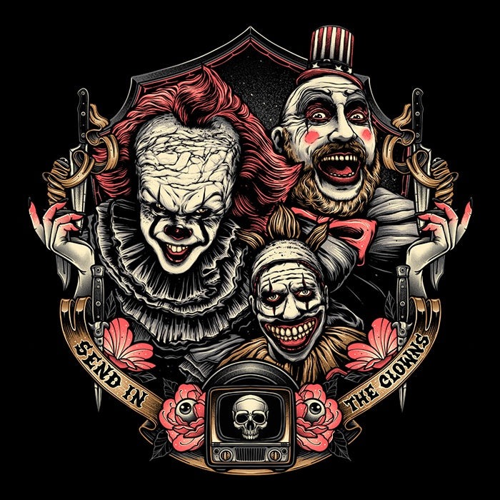 Glitchygorilla's 'Send in the Clowns' Stylish Sweatshirt