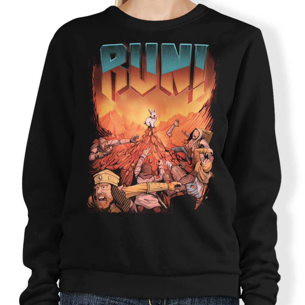 MoisEscudero Comfortable RUN Crewneck Sweatshirt in S - 4XL Sizes