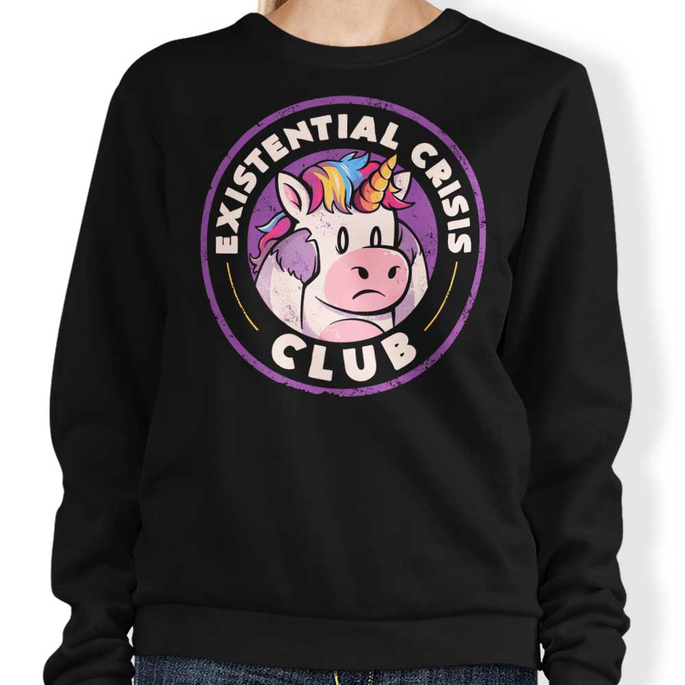 Existential Crisis Club Unisex Sweatshirt for a Thoughtful Fashion Statement