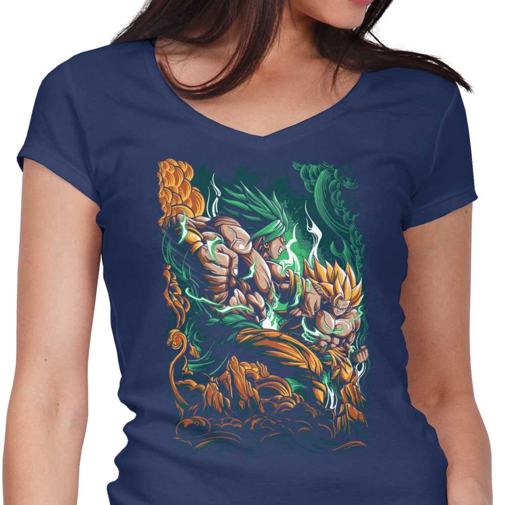 Alanside's Legendary Battle Women's V-Neck T-Shirt