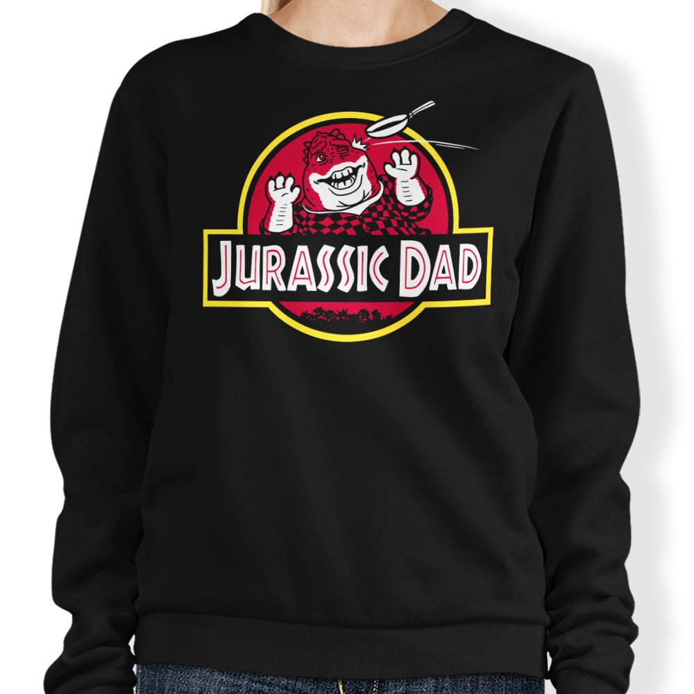 Raffiti's Jurassic Dad Comfortable Crewneck Sweatshirt