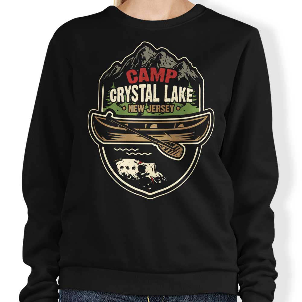 Crystal Lake, New Jersey - Cozy Crewneck Sweatshirt by CoD Designs