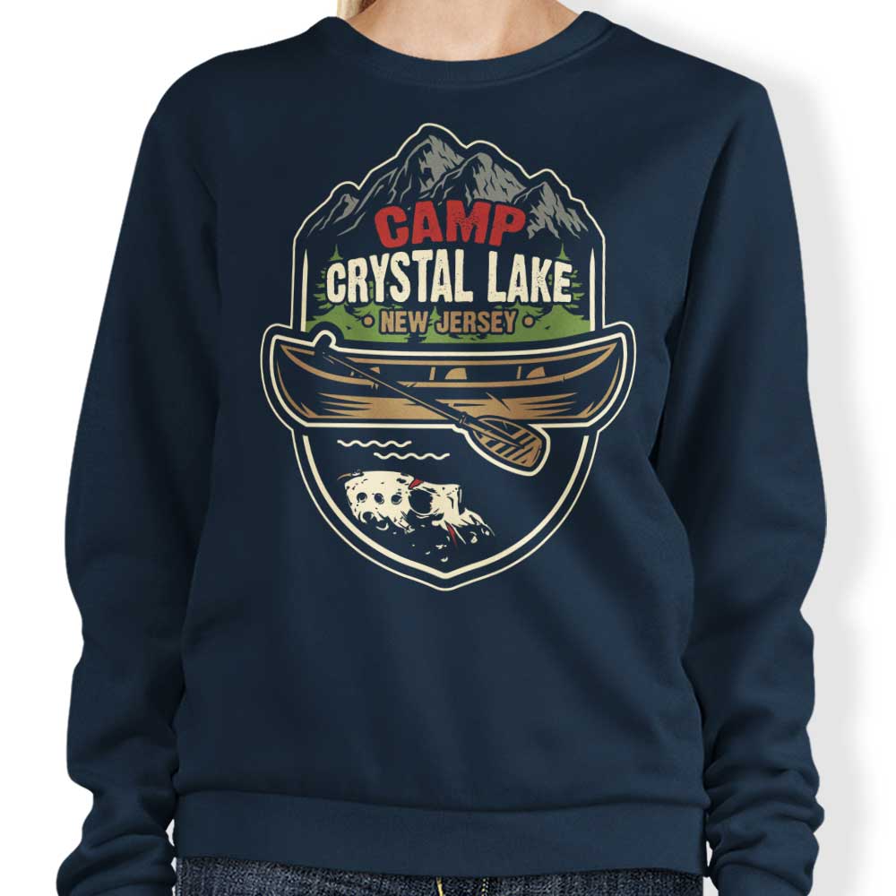 Crystal Lake, New Jersey - Cozy Crewneck Sweatshirt by CoD Designs