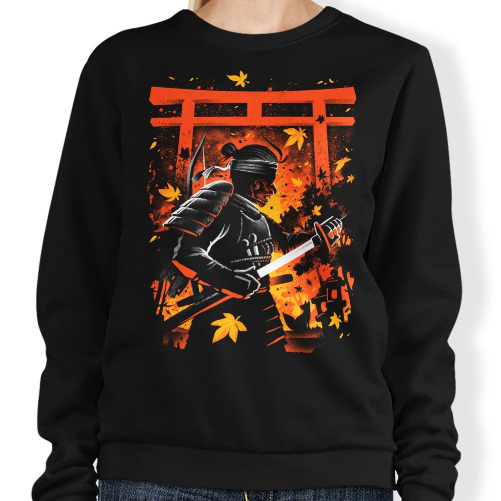 The Mysterious Phantom Samurai Crewneck Sweatshirt for Casual Wear