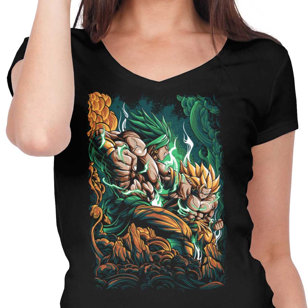Alanside's Legendary Battle Women's V-Neck T-Shirt