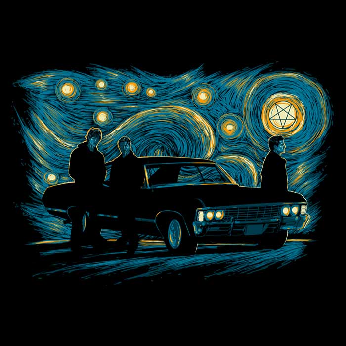 Starry Winchesters Stylish Zip - Up and Pullover Hoodies