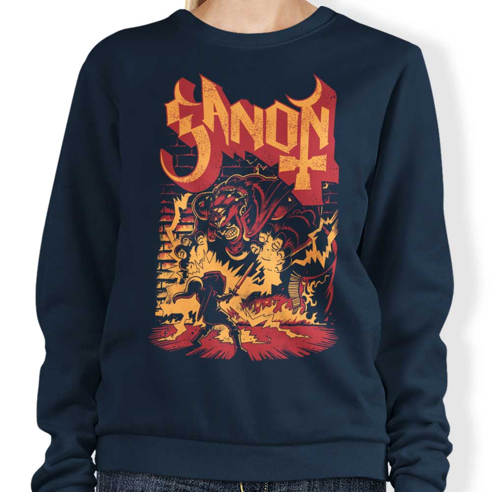Power and Darkness-themed Men's Casual Sweatshirt