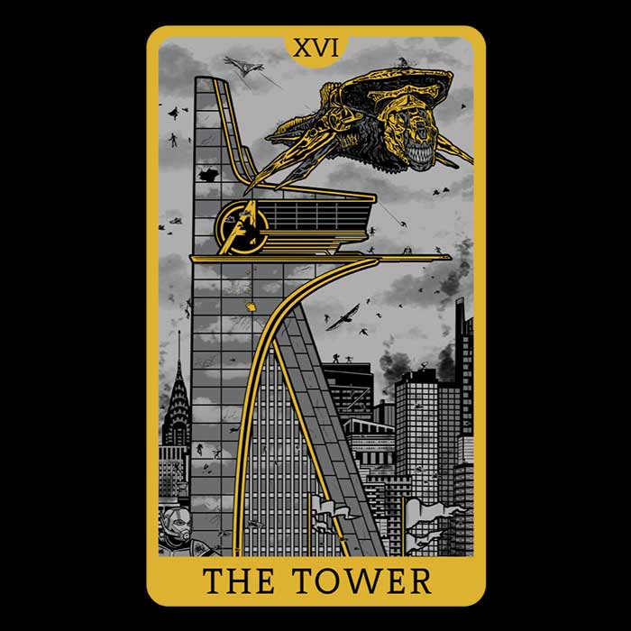 Tarot - The Tower Inspired Women's Clothing Apparel