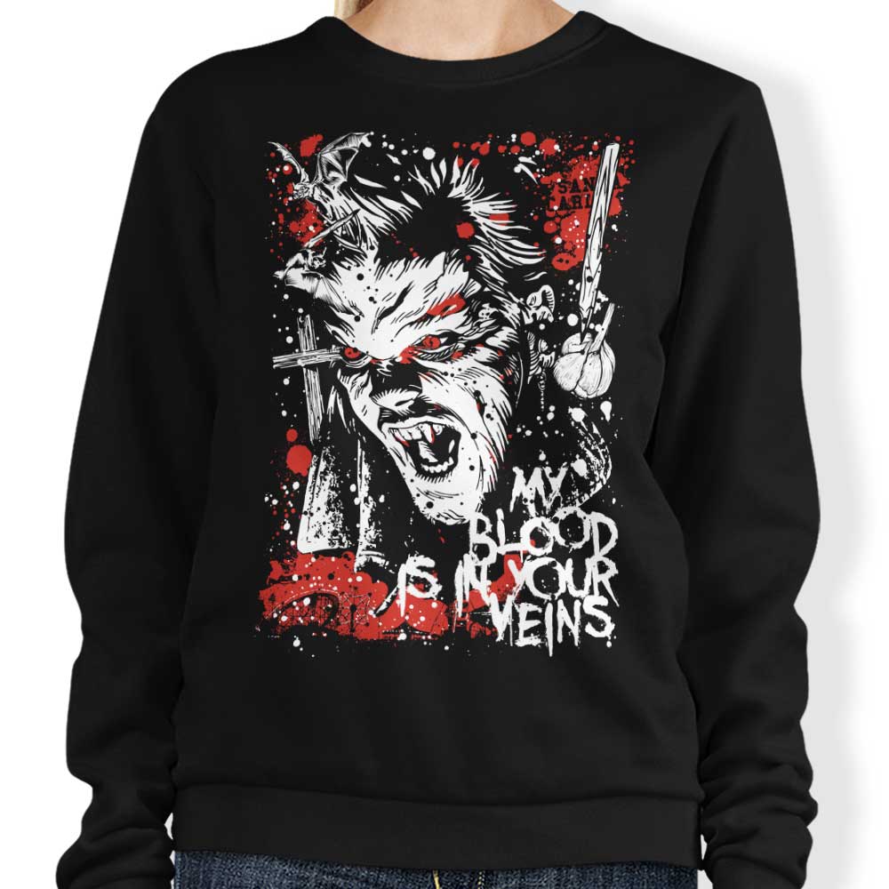 Arinesart's Stylish 'Blood in Your Veins' Sweatshirt