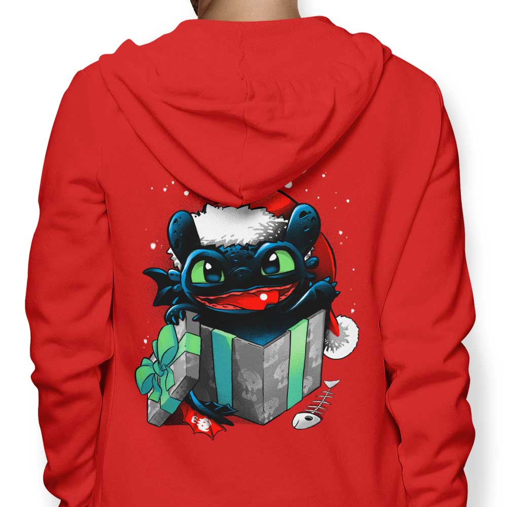 A Christmas Themed Dragon Hoodie by Alemaglia