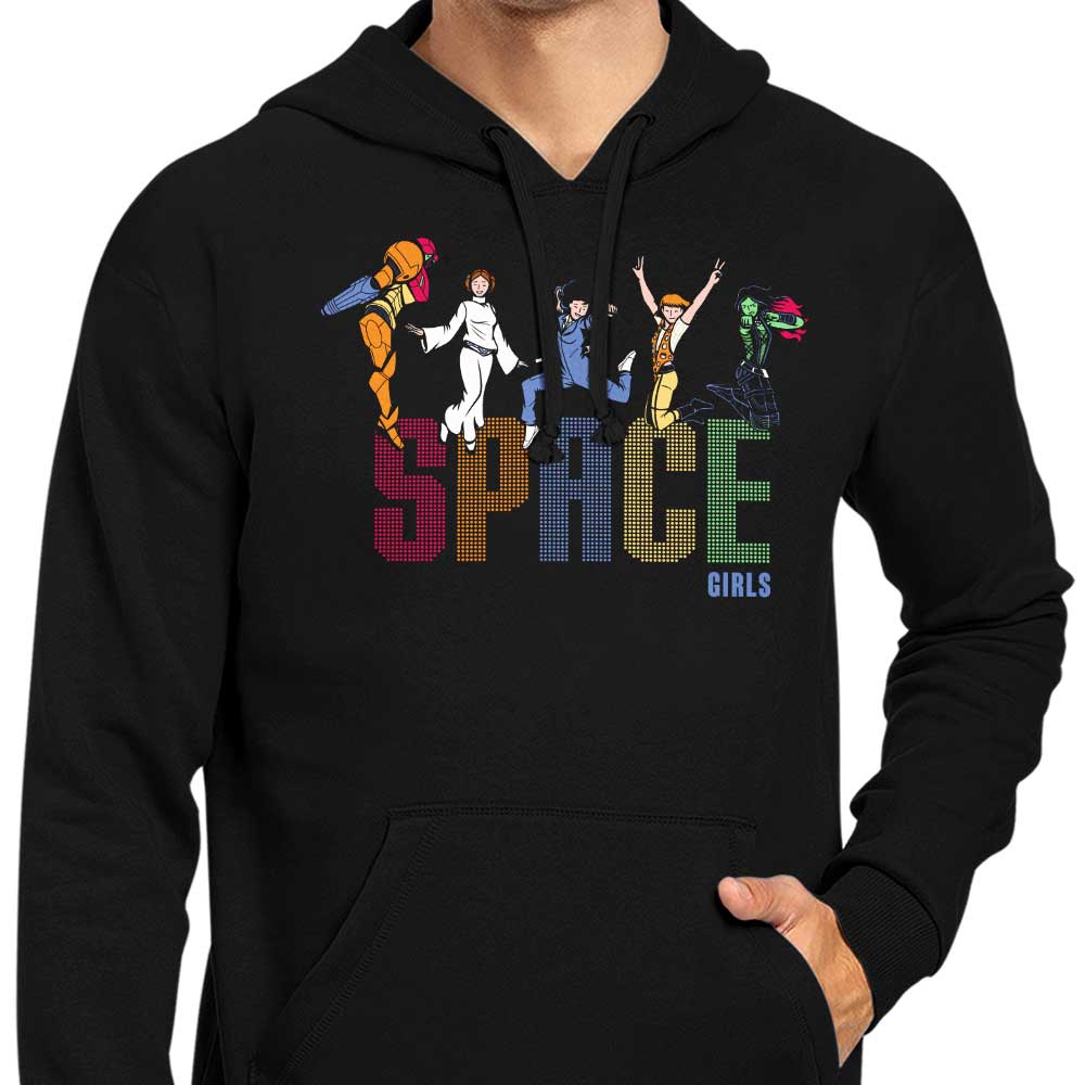 Space Girls Zip Up and Pullover Hoodies for Fashionable Women
