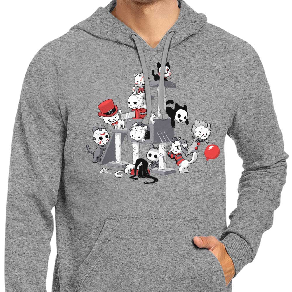 Scary Cats Themed Zip-Up and Pullover Hoodies