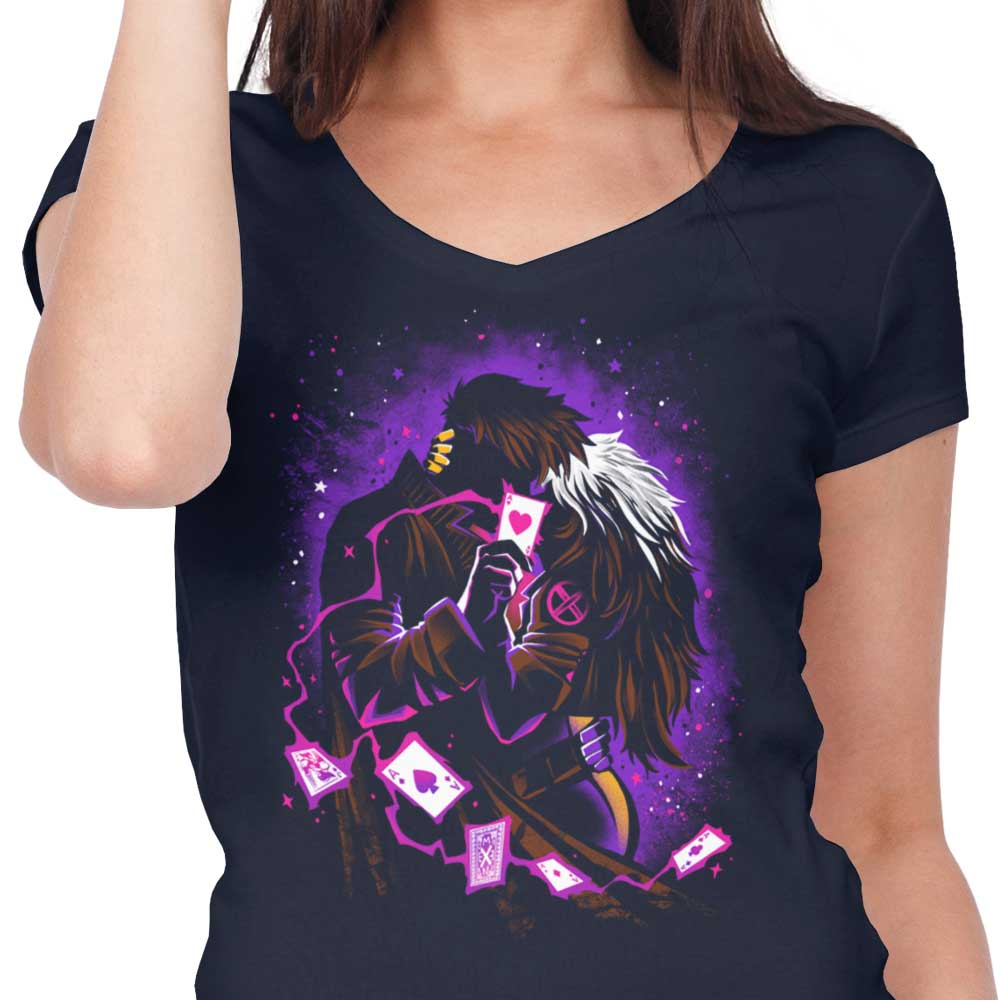 Alemaglia's Kinetic Kiss Women's Stylish V-Neck Top