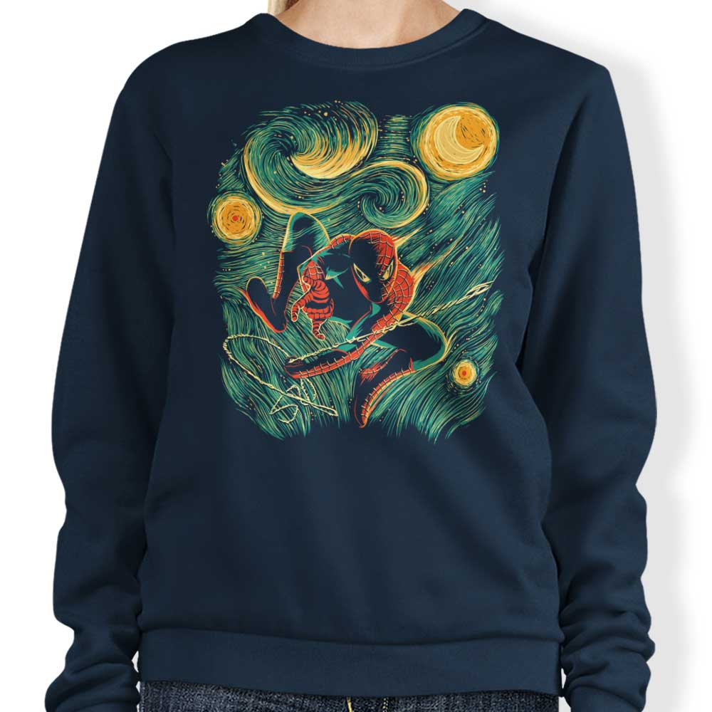 Ddjvigo's Comfortable Starry Parker Crewneck Sweatshirt in S - 4XL