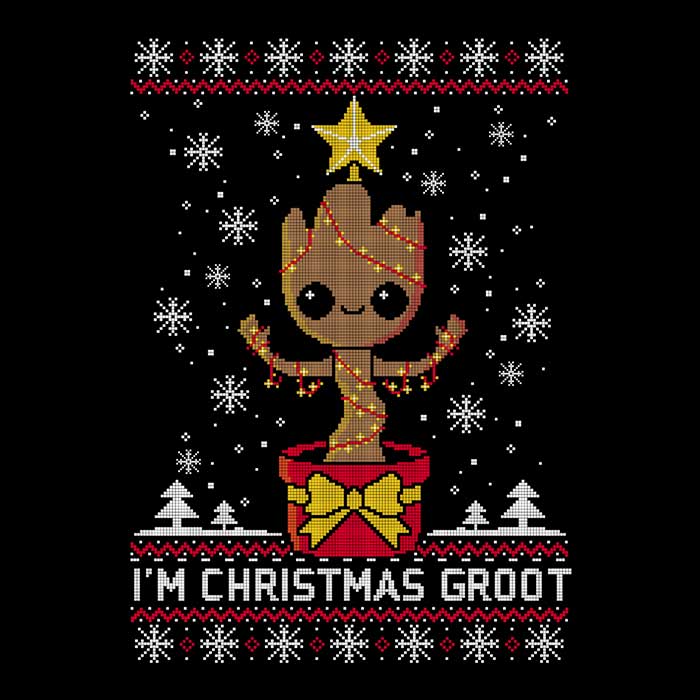 Christmas-themed Groot Crewneck Sweatshirt for All Sizes