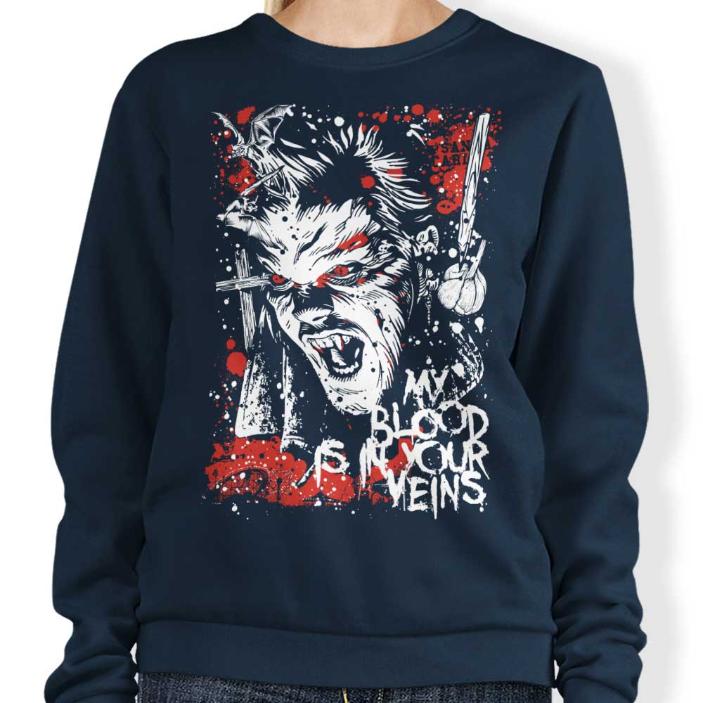 Arinesart's Stylish 'Blood in Your Veins' Sweatshirt