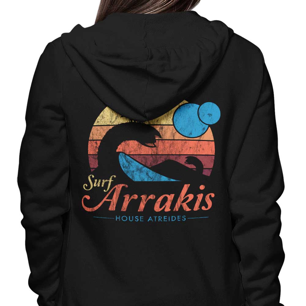 Surfing Arrakis Style Men's and Women's Hooded Sweatshirt