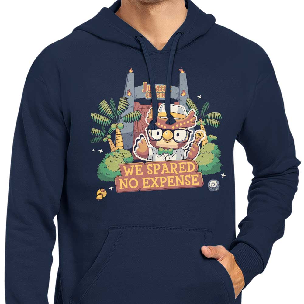 Geekydog Jurassic Crossing Zip-Up and Pullover Hoodies in S - 4XL Sizes