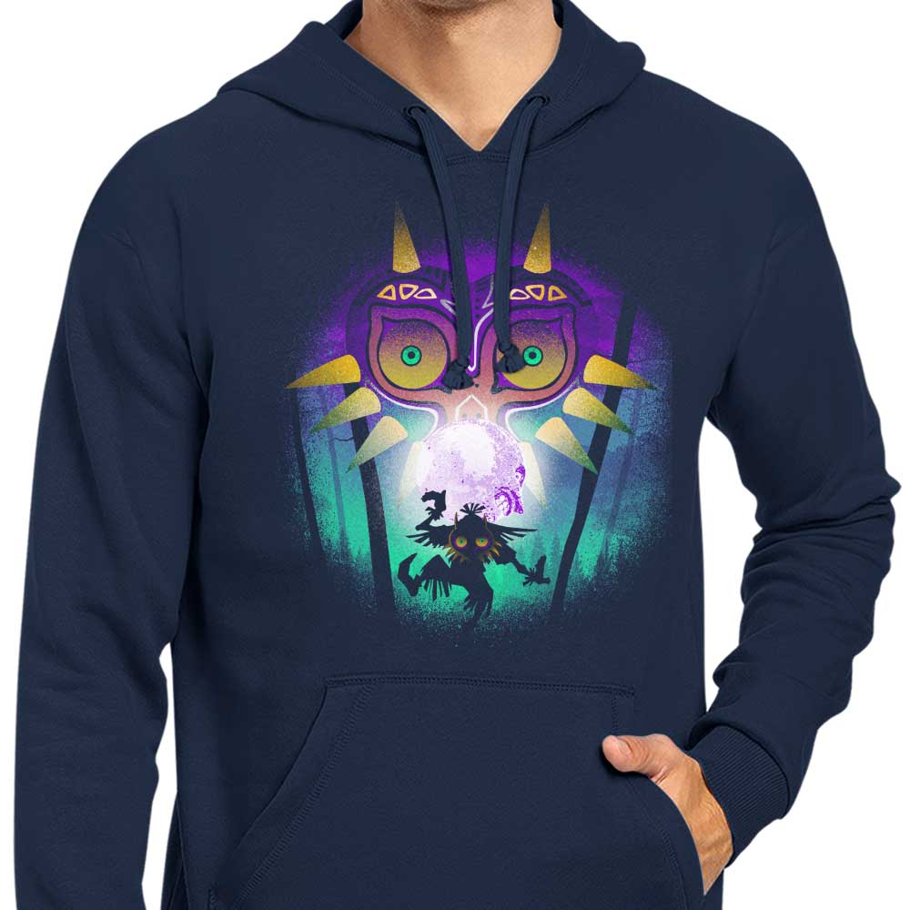 The Moon and the Mask - Stylish Hoodie by Donnie Illustrations