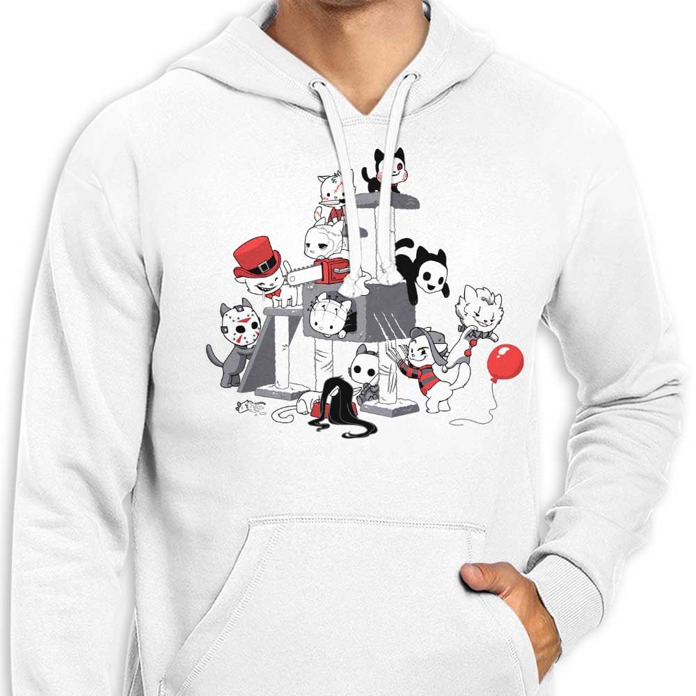 Scary Cats Themed Zip-Up and Pullover Hoodies