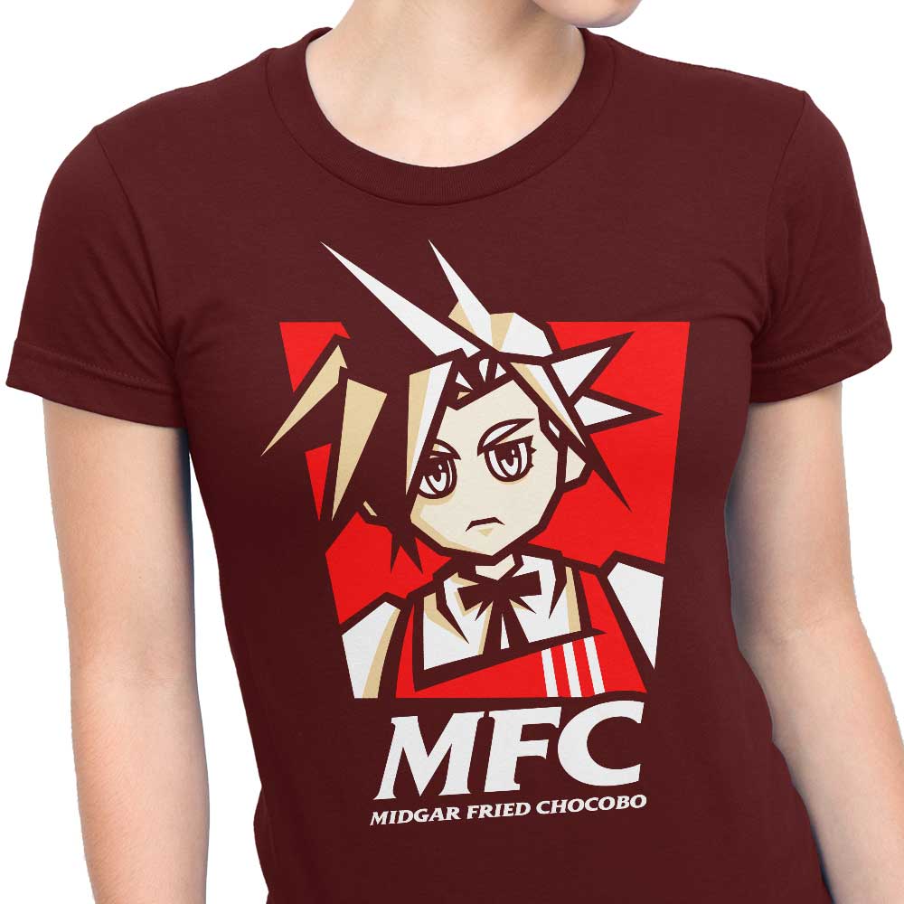 Midgar Fried Chocobo Women's Fashion Apparel - T-Shirts and Premium T-Shirts