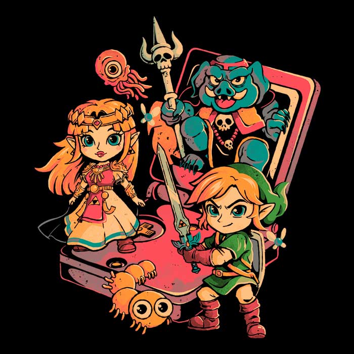 Arigatees' Stylish Women's V-Neck Brave Game Boy Top