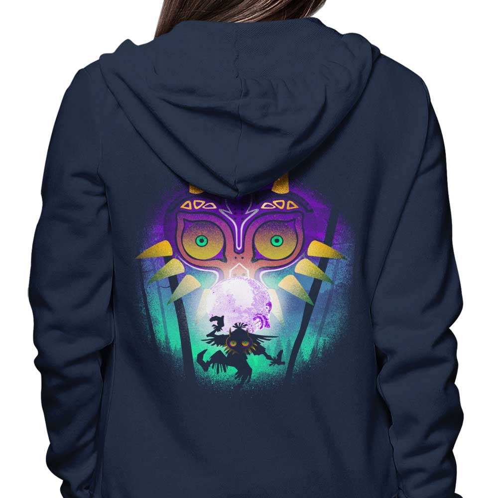 The Moon and the Mask - Stylish Hoodie by Donnie Illustrations