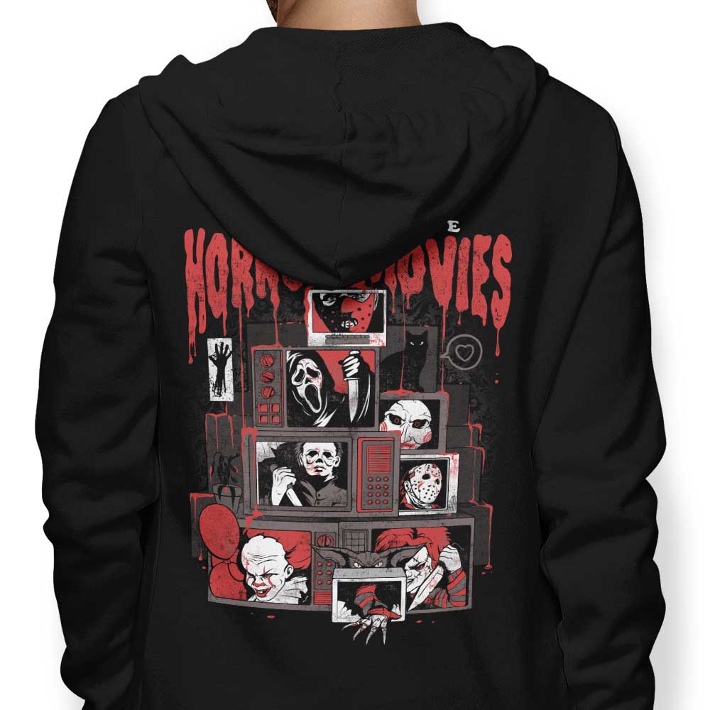 Edu.ely's Spooky Love Zip-Up and Pullover Hoodies in S - 4XL Sizes