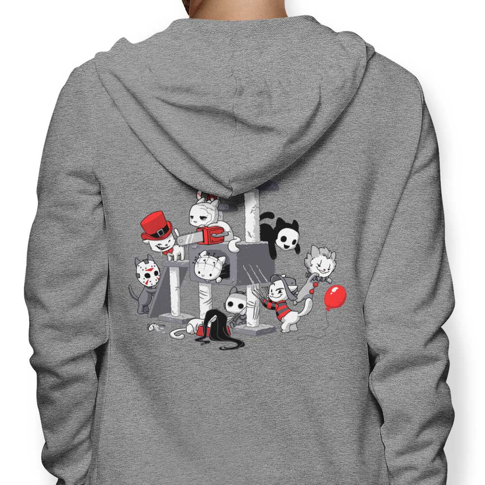 Scary Cats Themed Zip-Up and Pullover Hoodies