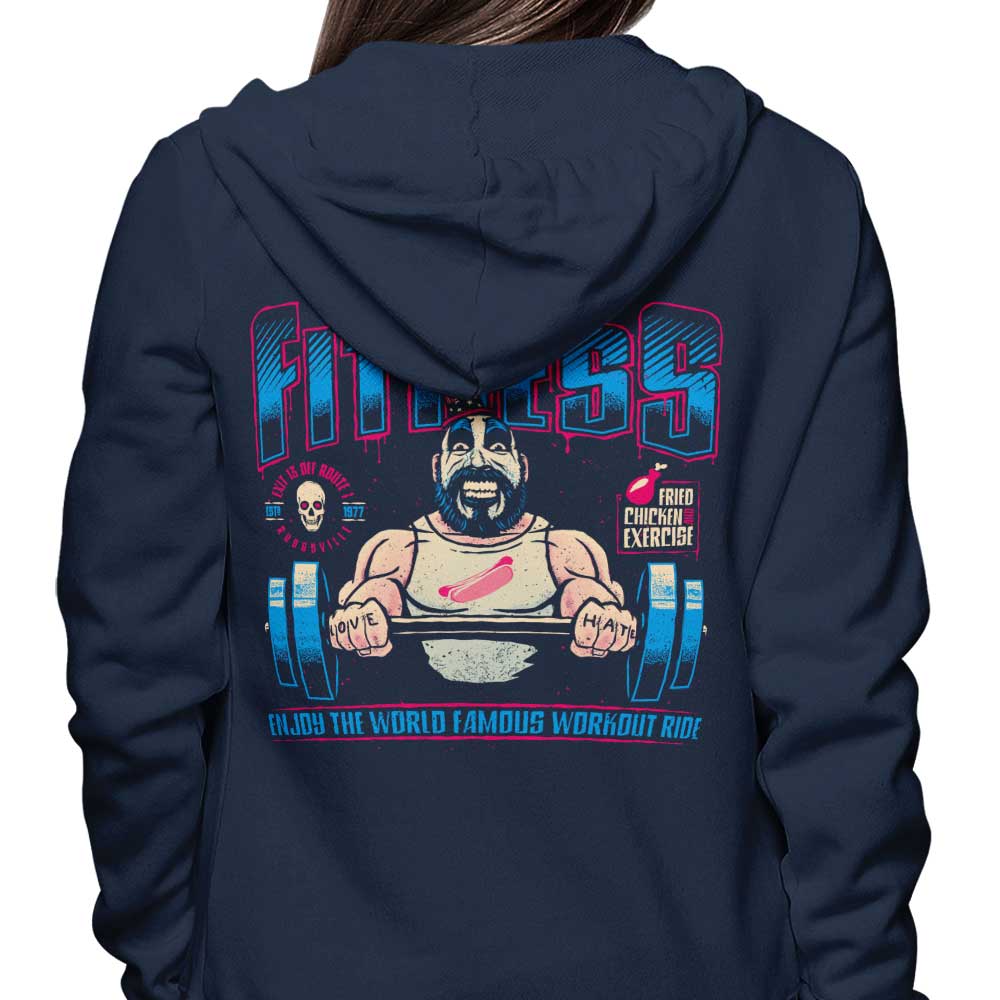 Fried Chicken and Exercise Themed Zip-Up and Pullover Hoodies