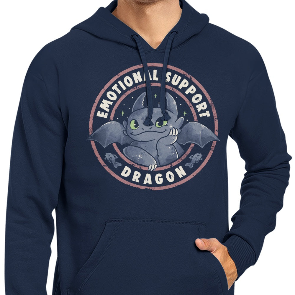 Emotional Support Dragon-themed Hoodie for Comfort and Support