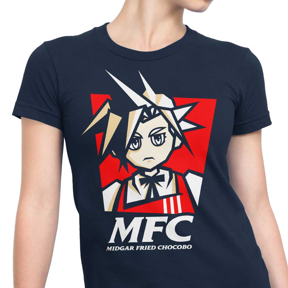 Midgar Fried Chocobo Women's Fashion Apparel - T-Shirts and Premium T-Shirts