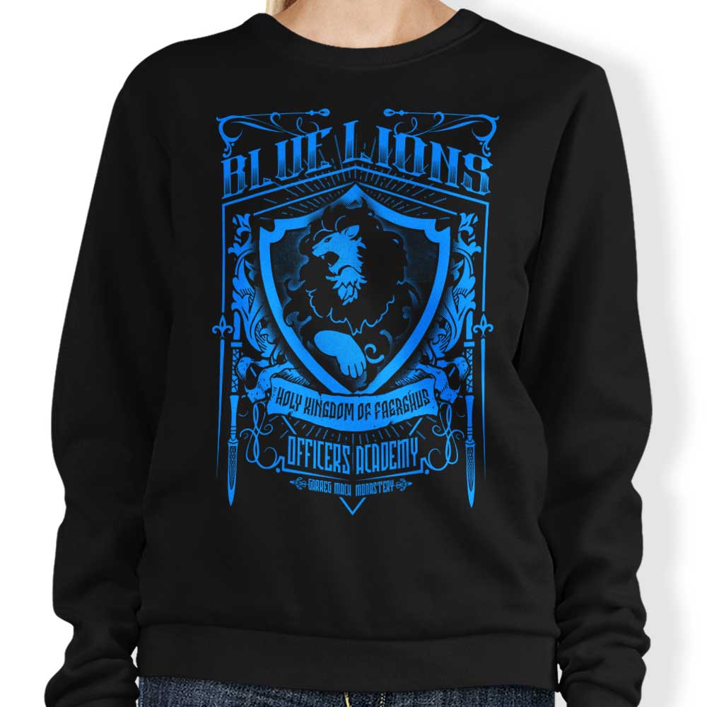 Blue Lions Officers Comfortable Crewneck Sweatshirt in S - 4XL Sizes