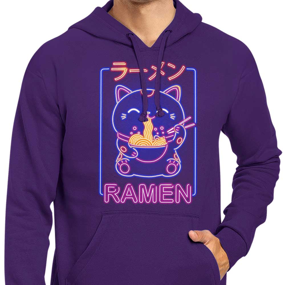 Stylish Neon Maneki - Neko Zip - Up & Pullover Hoodies