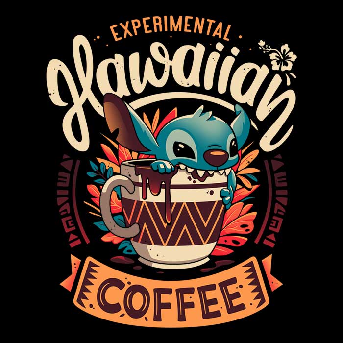 Unique Experimental Hawaiian Coffee-themed Hoodie