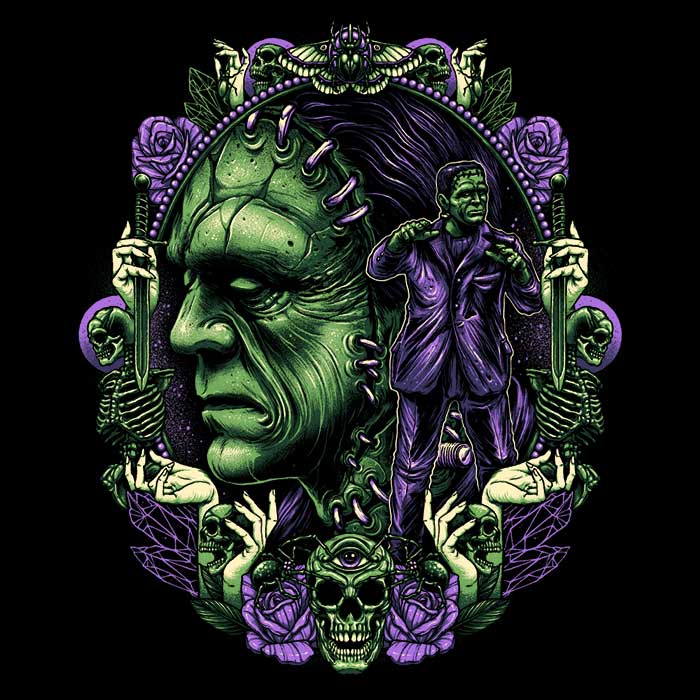The Lonely Monster Design Zip Up and Pullover Hoodies by Glitchygorilla