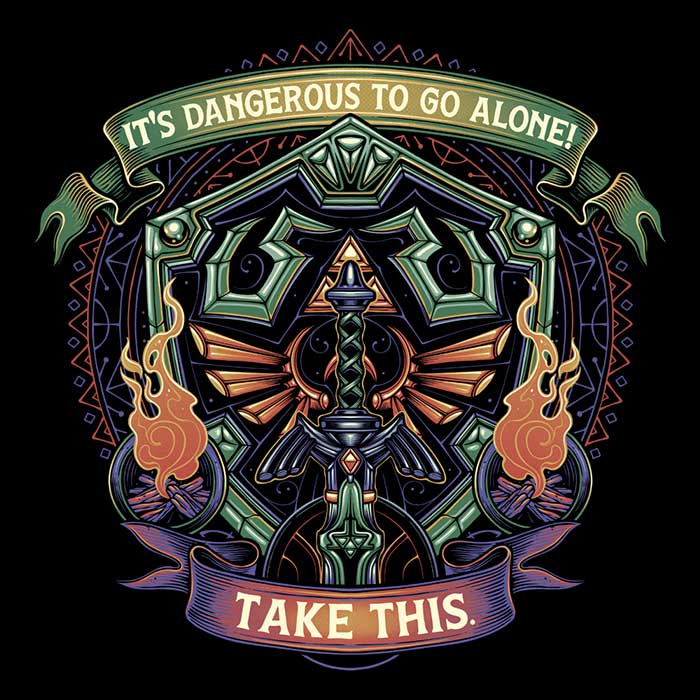 Glitchygorilla's Cool Shield and Sword Design Hoodie