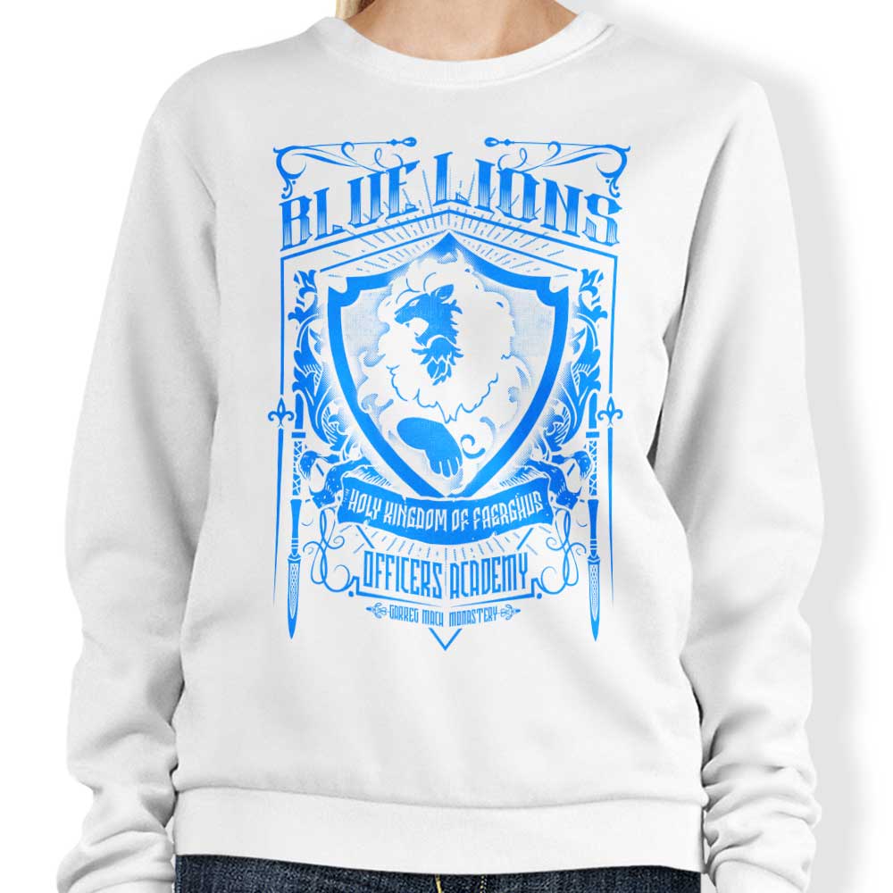 Blue Lions Officers Comfortable Crewneck Sweatshirt in S - 4XL Sizes