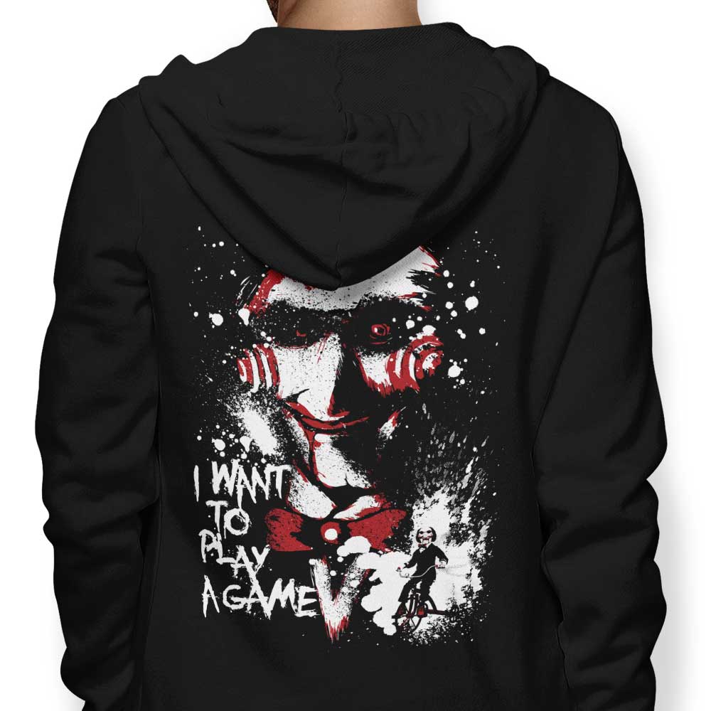 Arinesart's 'Want to Play a Game' Zip-Up and Pullover Hoodies for Gaming Enthusiasts