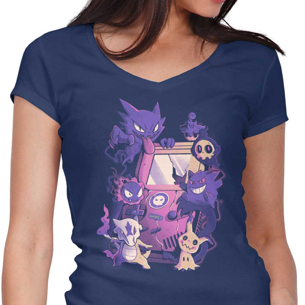 Arigatees Women's V-Neck Ghost Game T-Shirt