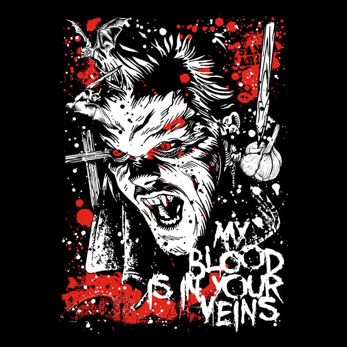Arinesart's Stylish 'Blood in Your Veins' Sweatshirt
